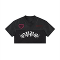 Women’s Cropped Paneled V-Neck Jersey