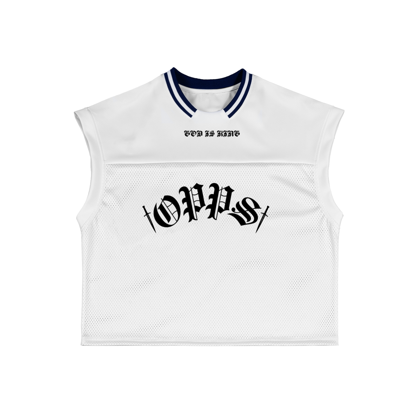 Loose Sleeveless Mesh T-Shirt