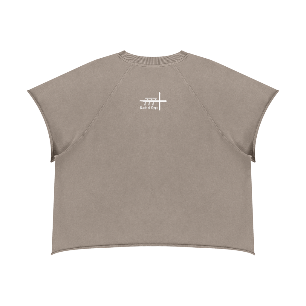 Unisex Vintage Wash Raw Edge Boxy T-Shirt
