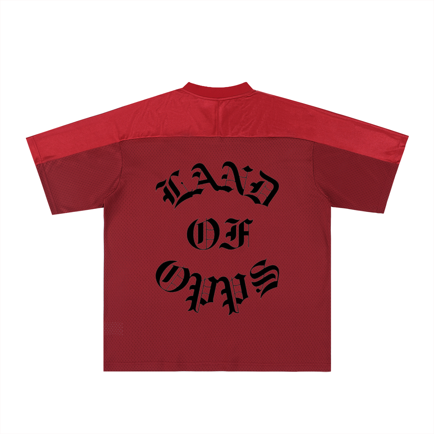 Oversized Mesh V-Neck Soccer Jersey