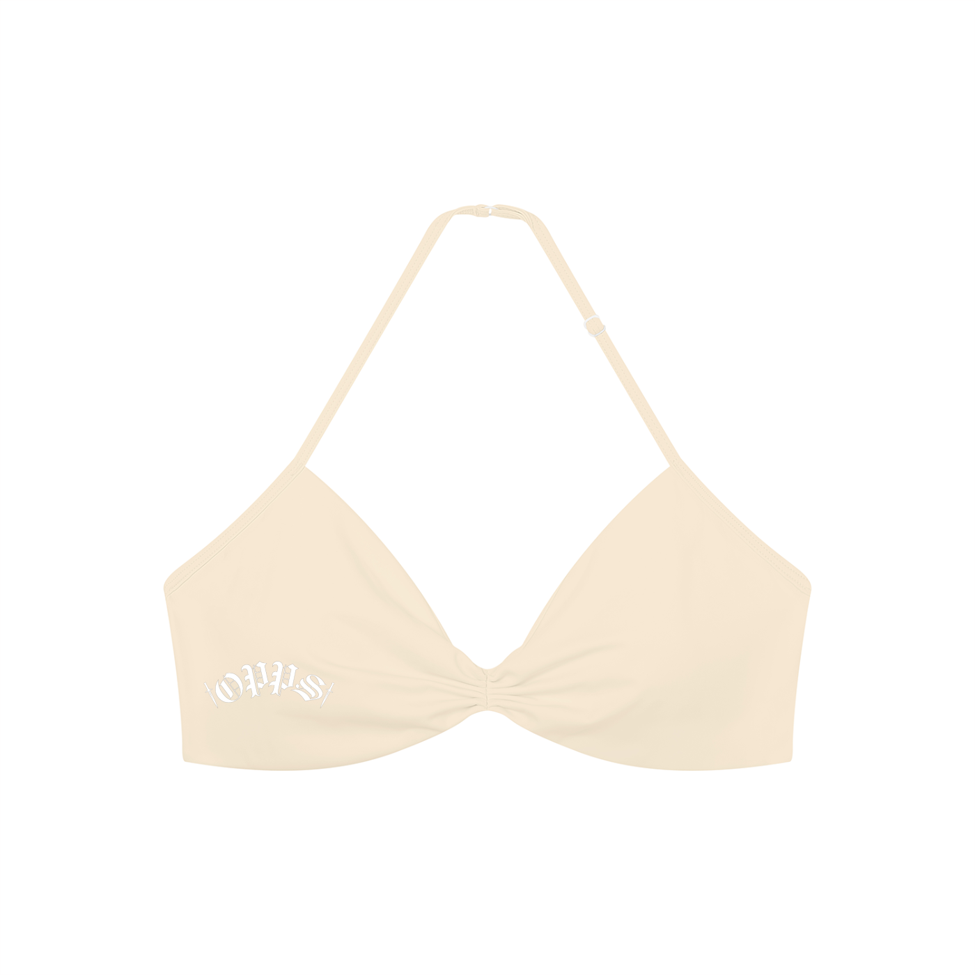 Women’s Ruched Halter-Neck Sports Bra