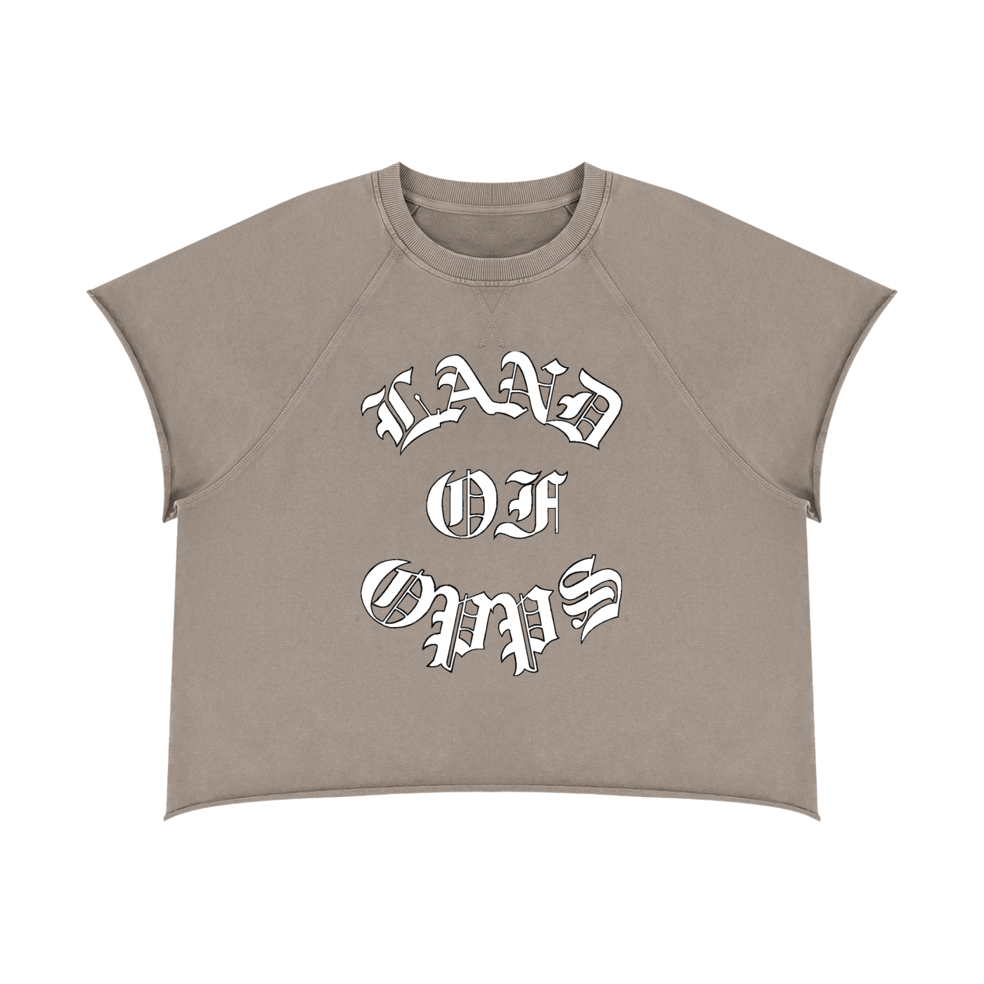 Unisex Vintage Wash Raw Edge Boxy T-Shirt