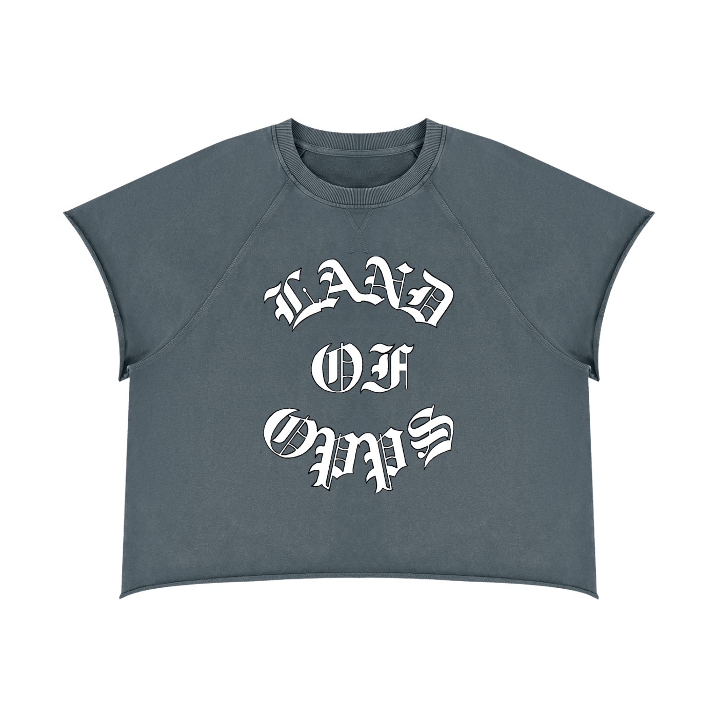 Unisex Vintage Wash Raw Edge Boxy T-Shirt