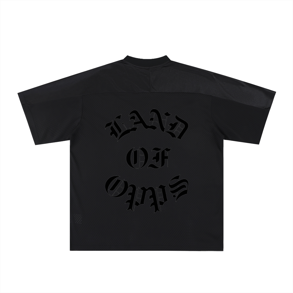Oversized Mesh V-Neck Soccer Jersey