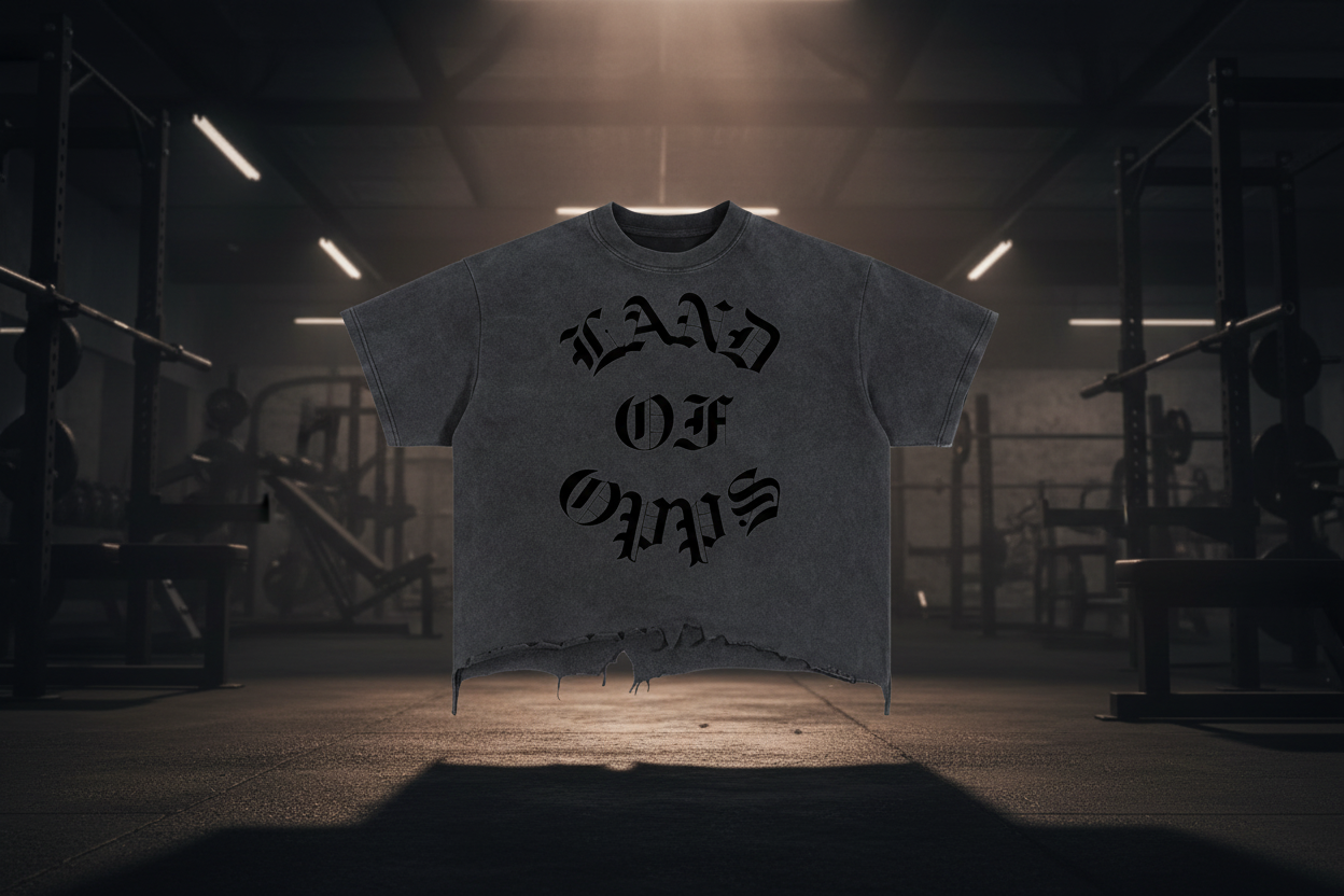 Vintage Wash Boxy Distressed Hem T-Shirt