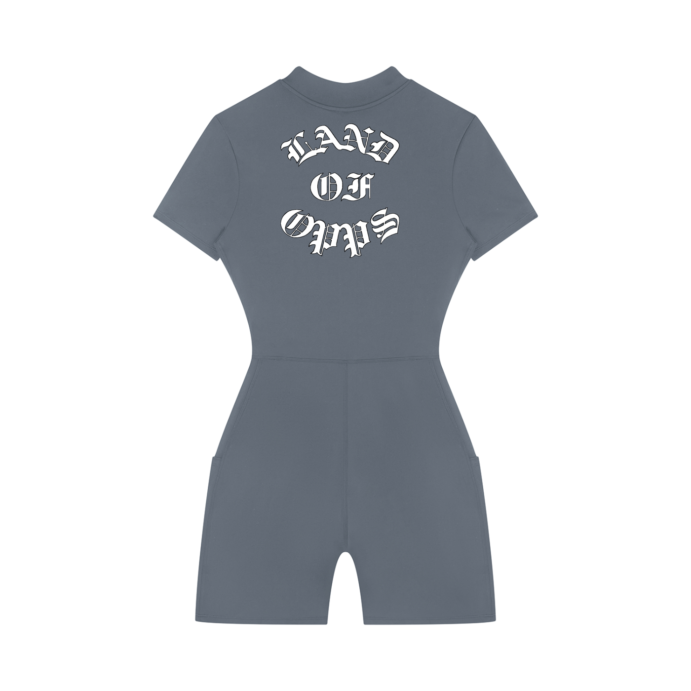 Women's Quarter-Zip Short Sleeve Romper