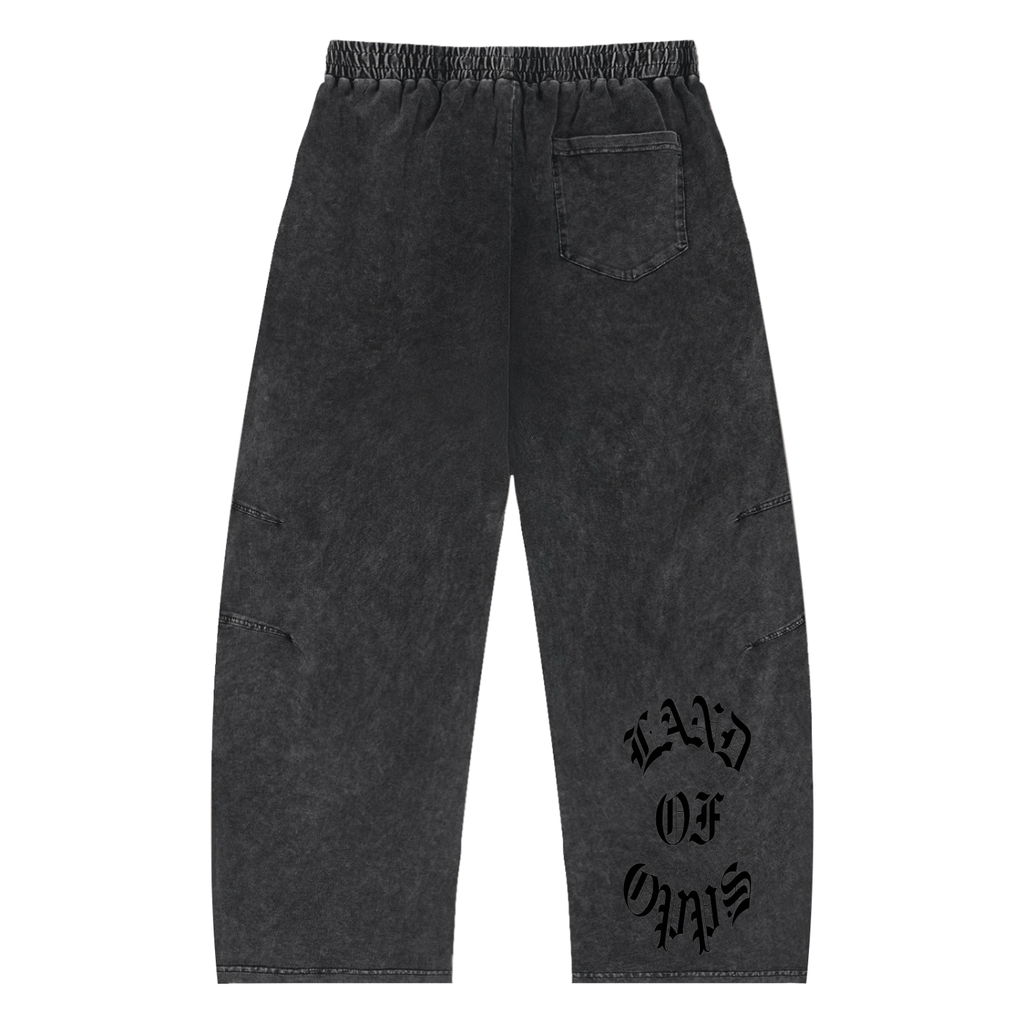 Snow Wash Drawstring  OPPS Cotton Pants (Run Big)