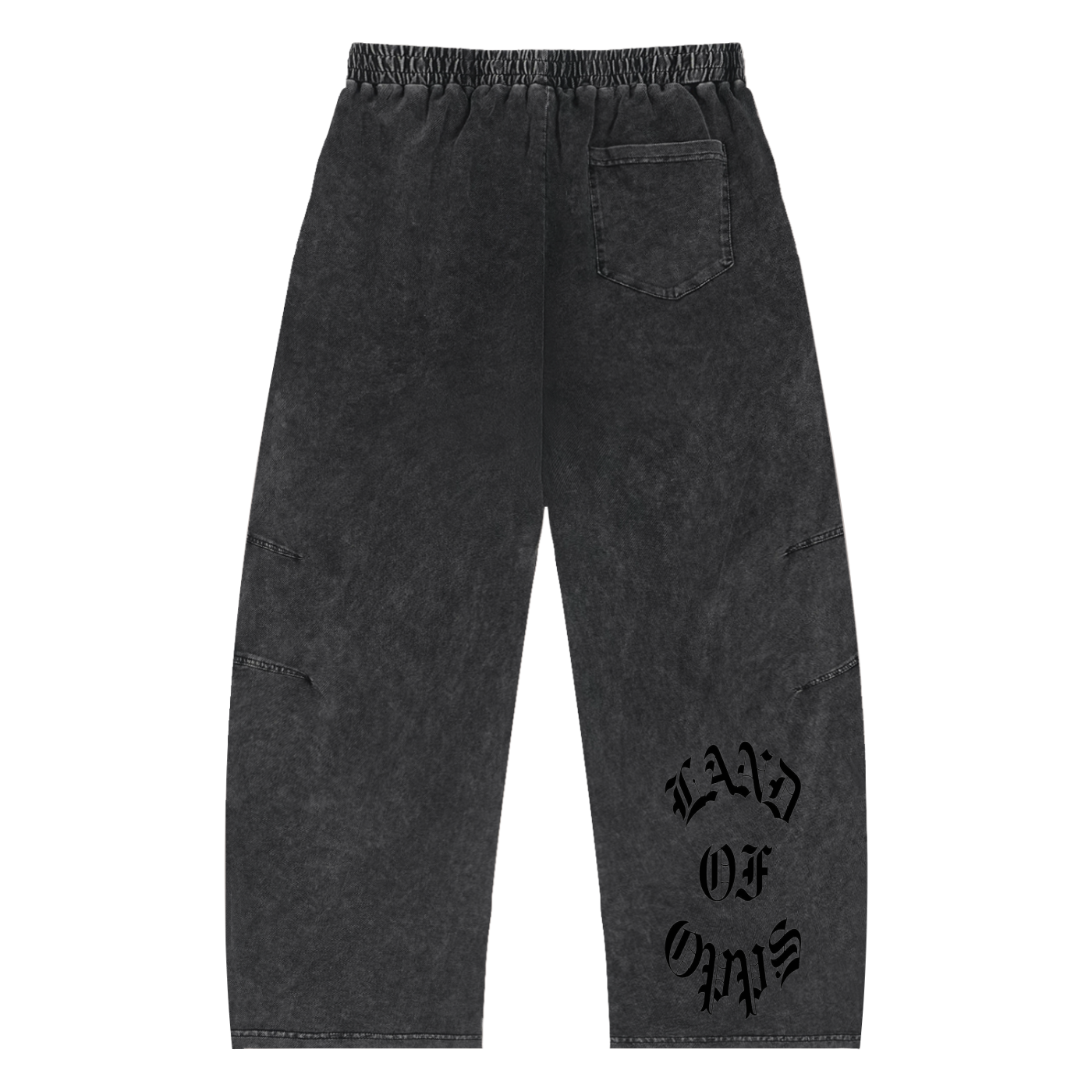 Snow Wash Drawstring  OPPS Cotton Pants (Run Big)