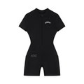 Women's Quarter-Zip Short Sleeve Romper