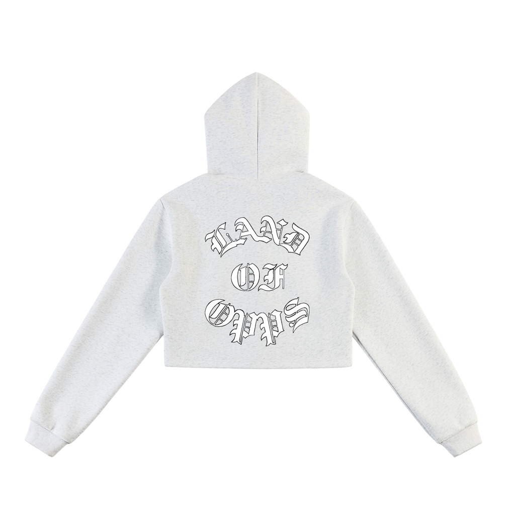 Essential Cropped Zip-Up Hoodie