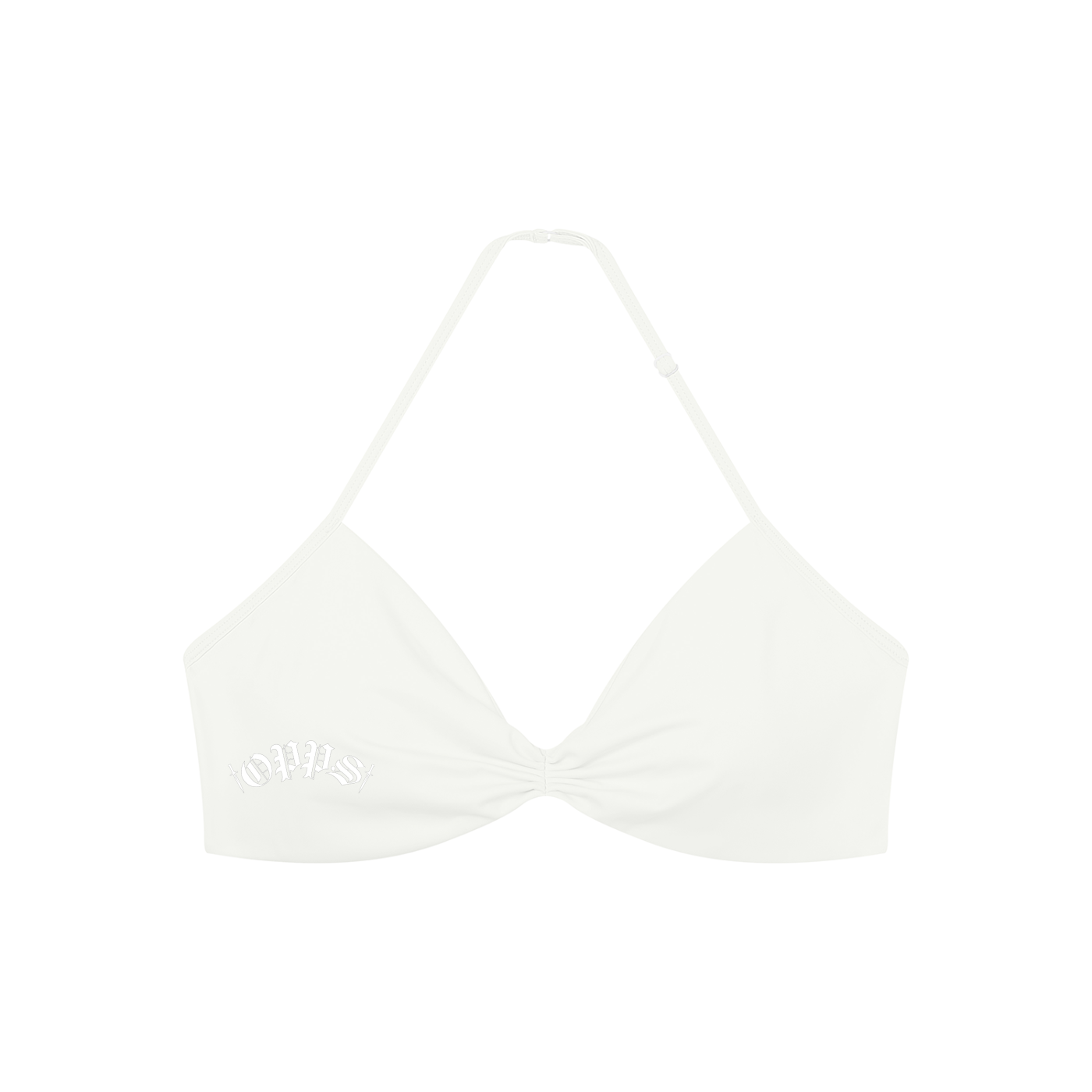 Women’s Ruched Halter-Neck Sports Bra