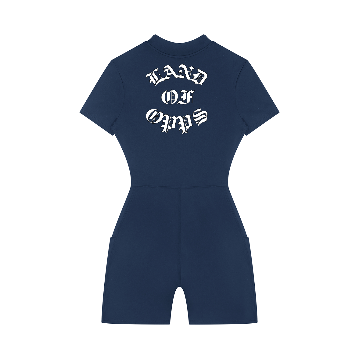 Women's Quarter-Zip Short Sleeve Romper