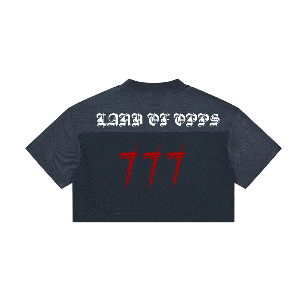 Women’s Cropped Paneled V-Neck Jersey