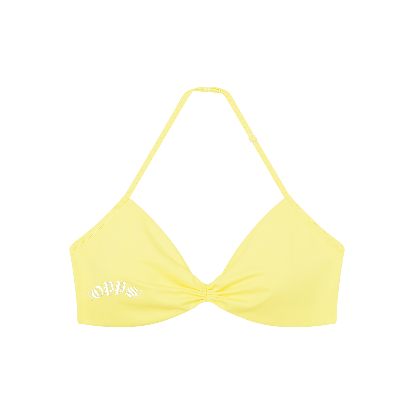 Women’s Ruched Halter-Neck Sports Bra