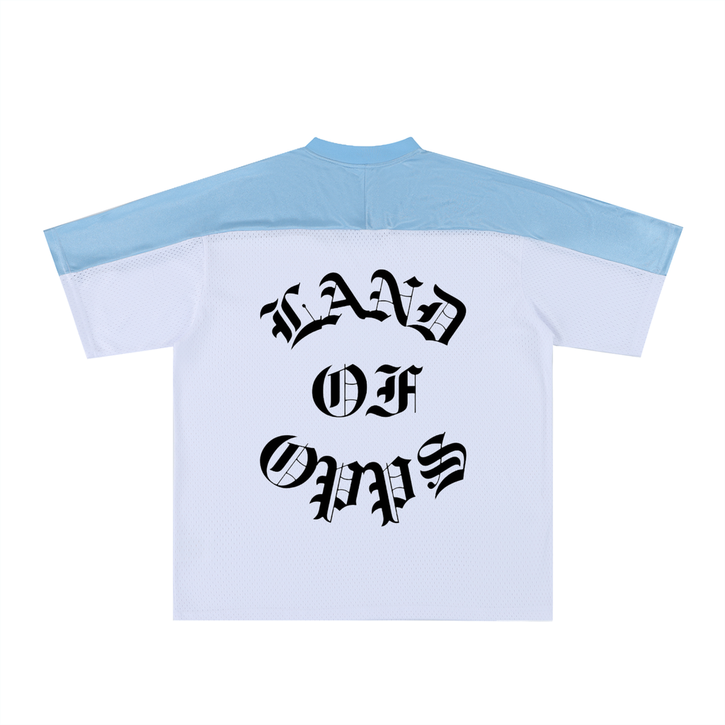 Oversized Mesh V-Neck Soccer Jersey