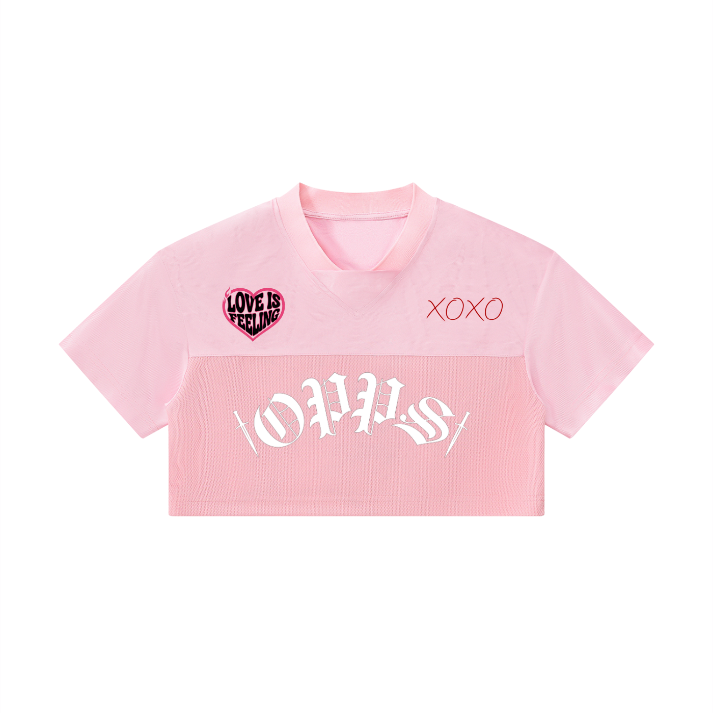 Women’s Cropped Paneled V-Neck Jersey