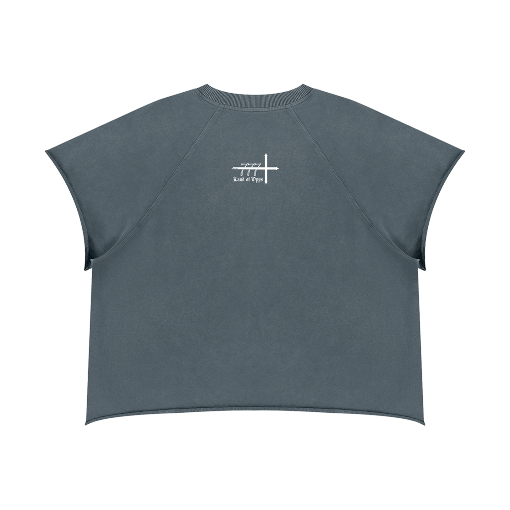 Unisex Vintage Wash Raw Edge Boxy T-Shirt