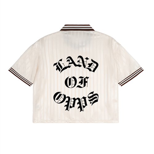 Contrast Stripes Polo Collar T-Shirt
