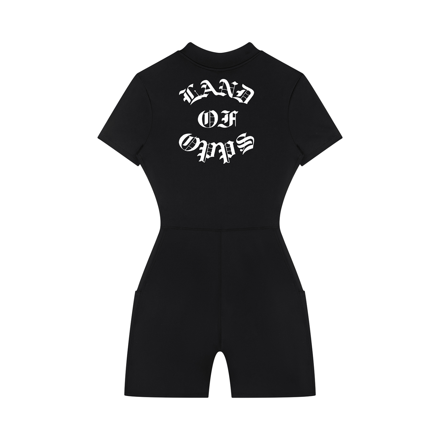 Women's Quarter-Zip Short Sleeve Romper