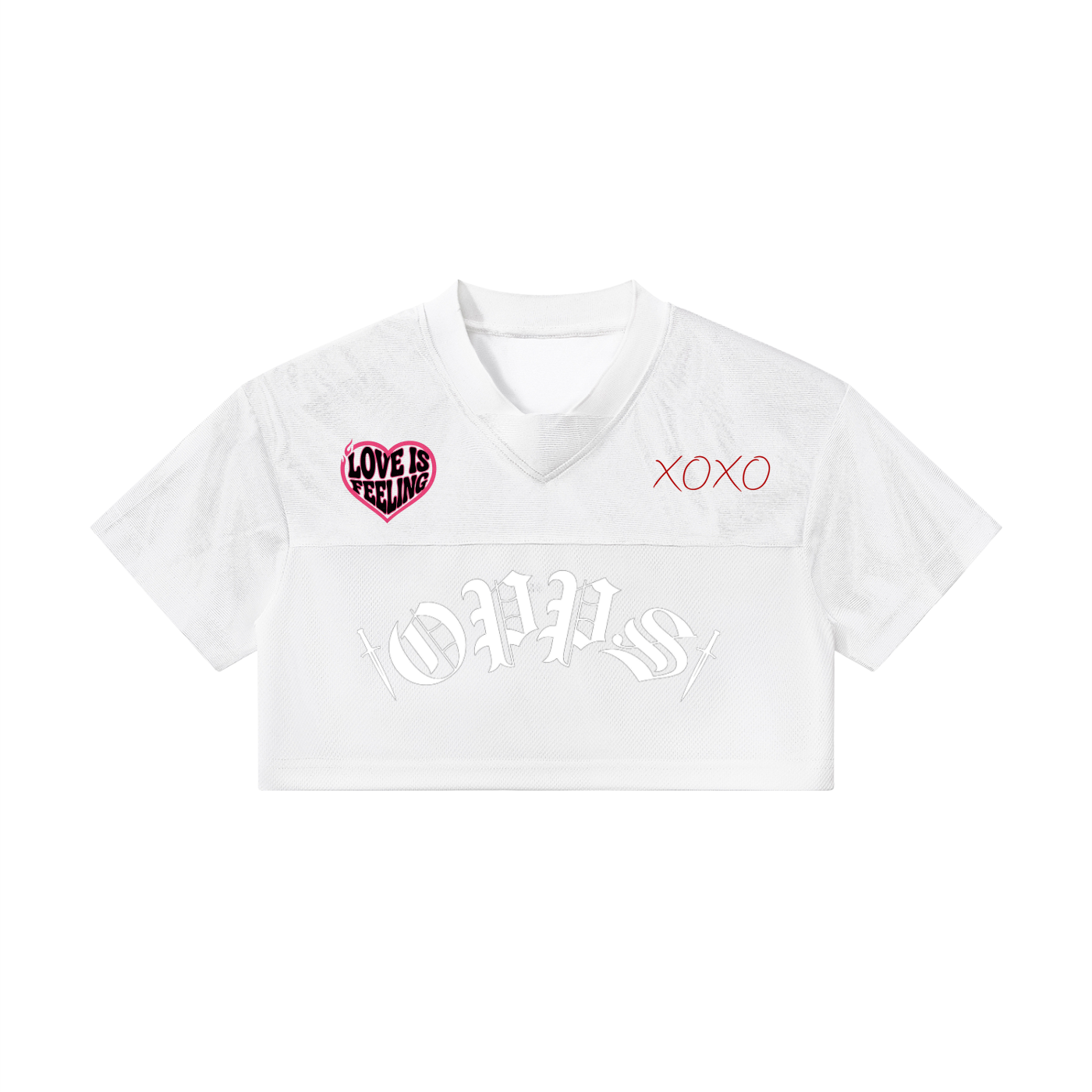 Women’s Cropped Paneled V-Neck Jersey