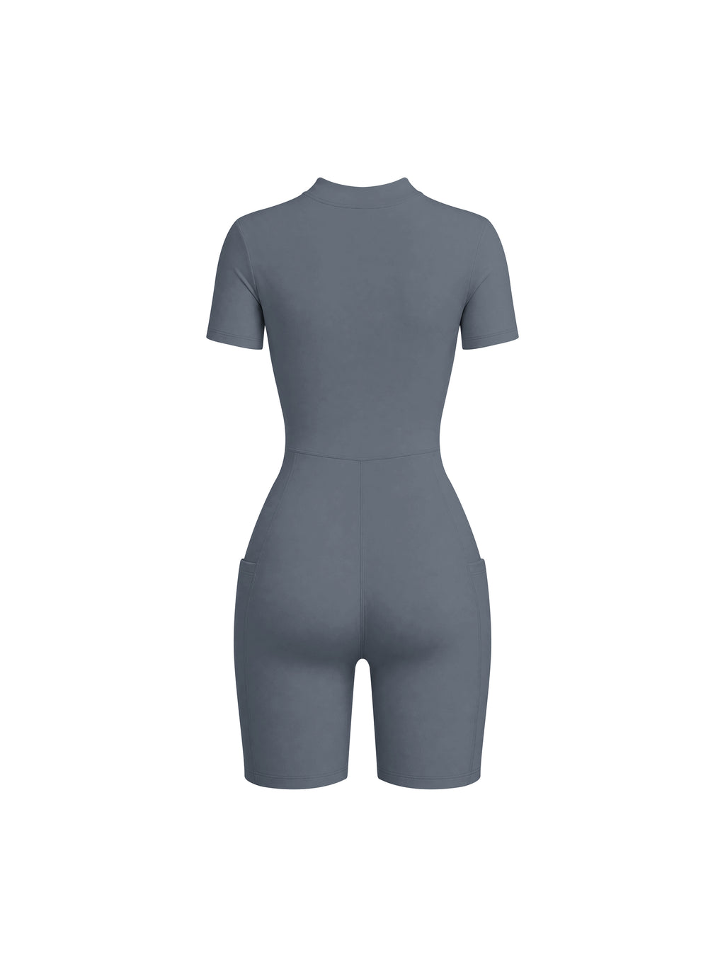 Women's Quarter-Zip Short Sleeve Romper