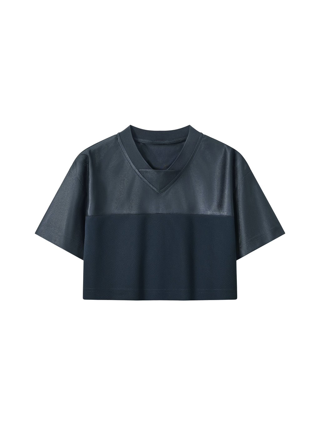 Women’s Cropped Paneled V-Neck Jersey