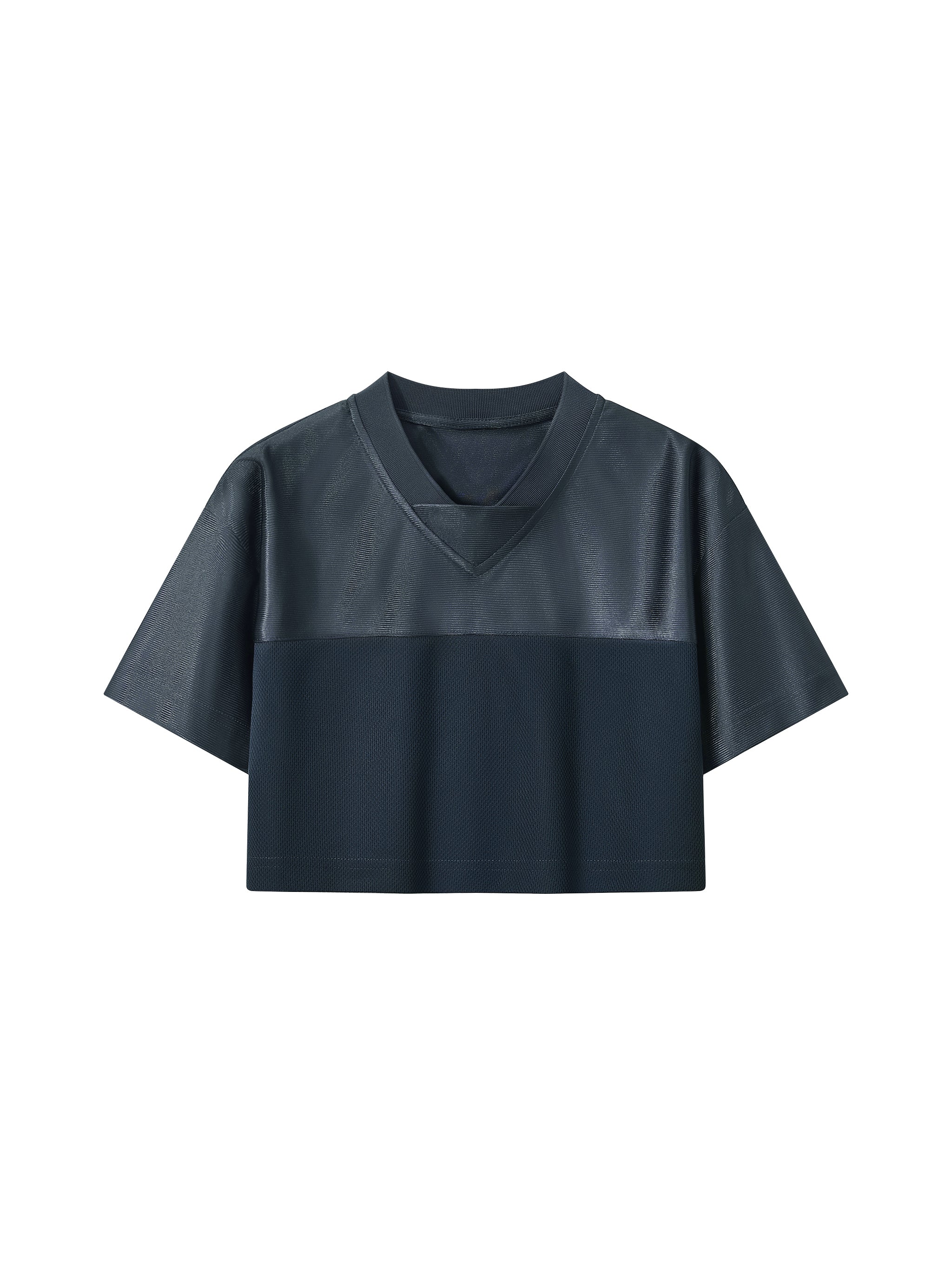 Women’s Cropped Paneled V-Neck Jersey